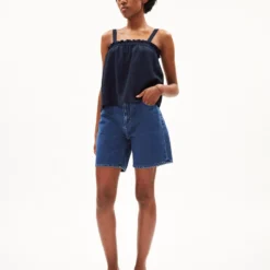 Armedangels Tanktops Top Haralda Dames Nachtblauw -About You Winkel 00054524a135a8d3d5315c56714183c8 scaled