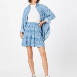 Madewell Mini Rokken Rok Dames Lichtblauw -About You Winkel 0125bd09b61be6fdf092765886c82d8f scaled