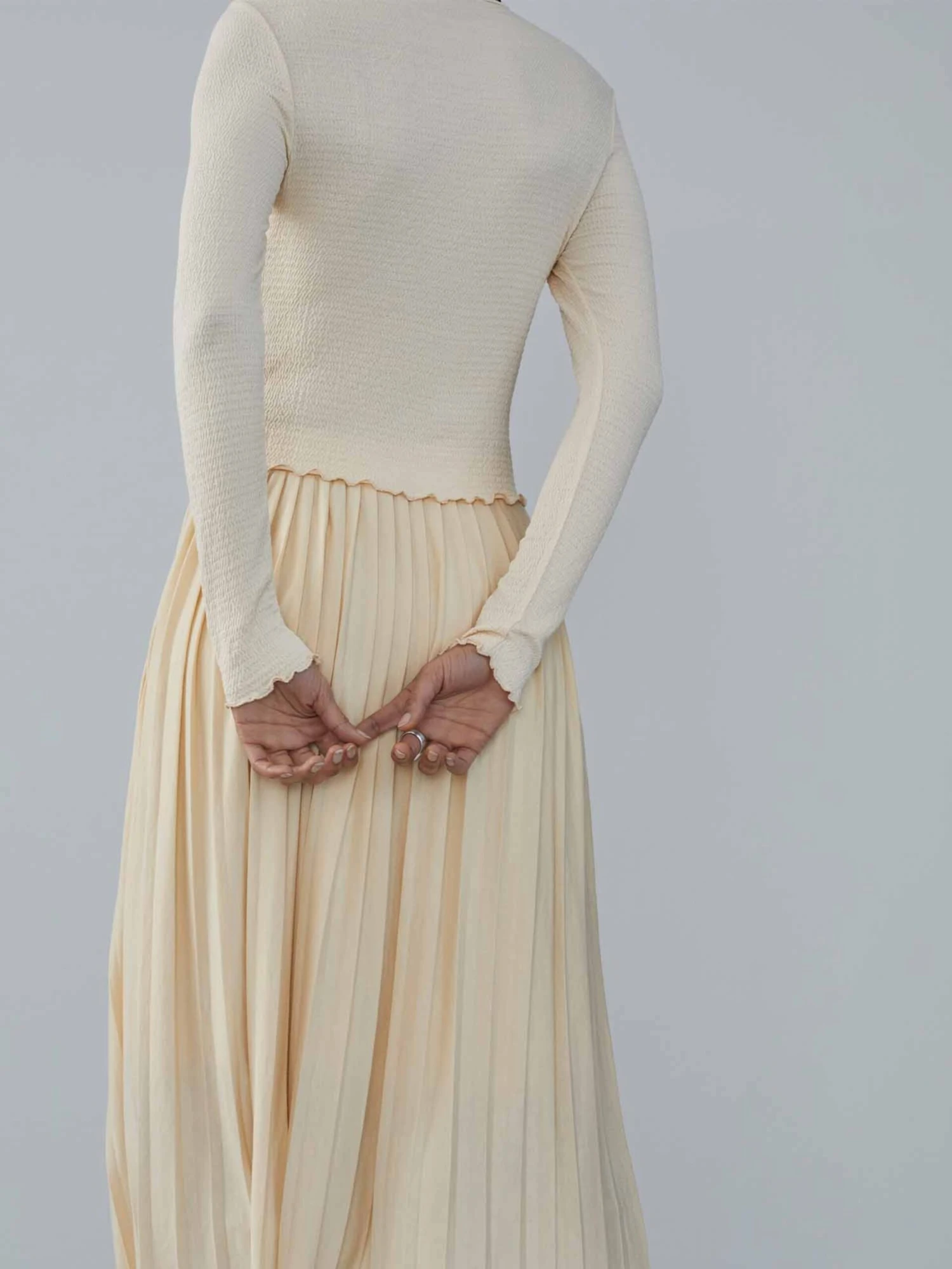 Midi Rokken Rok Bianca Dames Beige / Crème 6 Midi Rokken Rok Bianca Dames Beige / Crème - Afbeelding 4