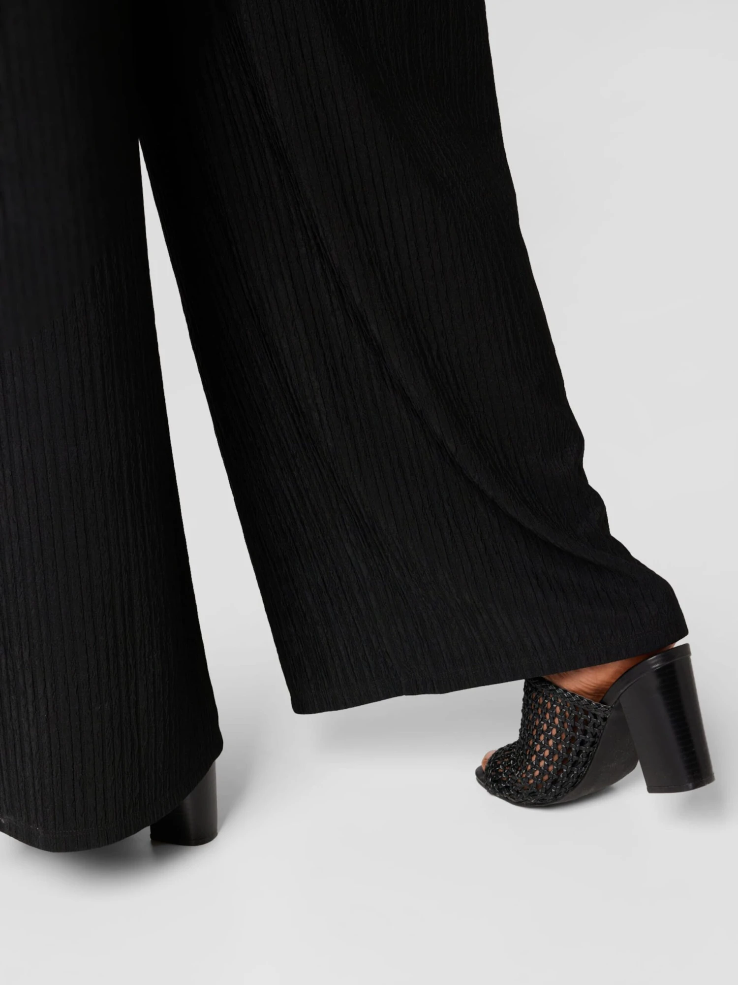 Pantalons Wide Leg Broek Hetty Dames Zwart 4 Pantalons Wide Leg Broek Hetty Dames Zwart - Afbeelding 2