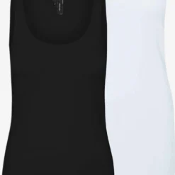Vero Moda Tanktops Top MAXI Dames Zwart / Wit
