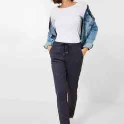 Cecil Pantalons Regular Broek Dames Donkerblauw -About You Winkel 080481089444652538569071da4150ae scaled