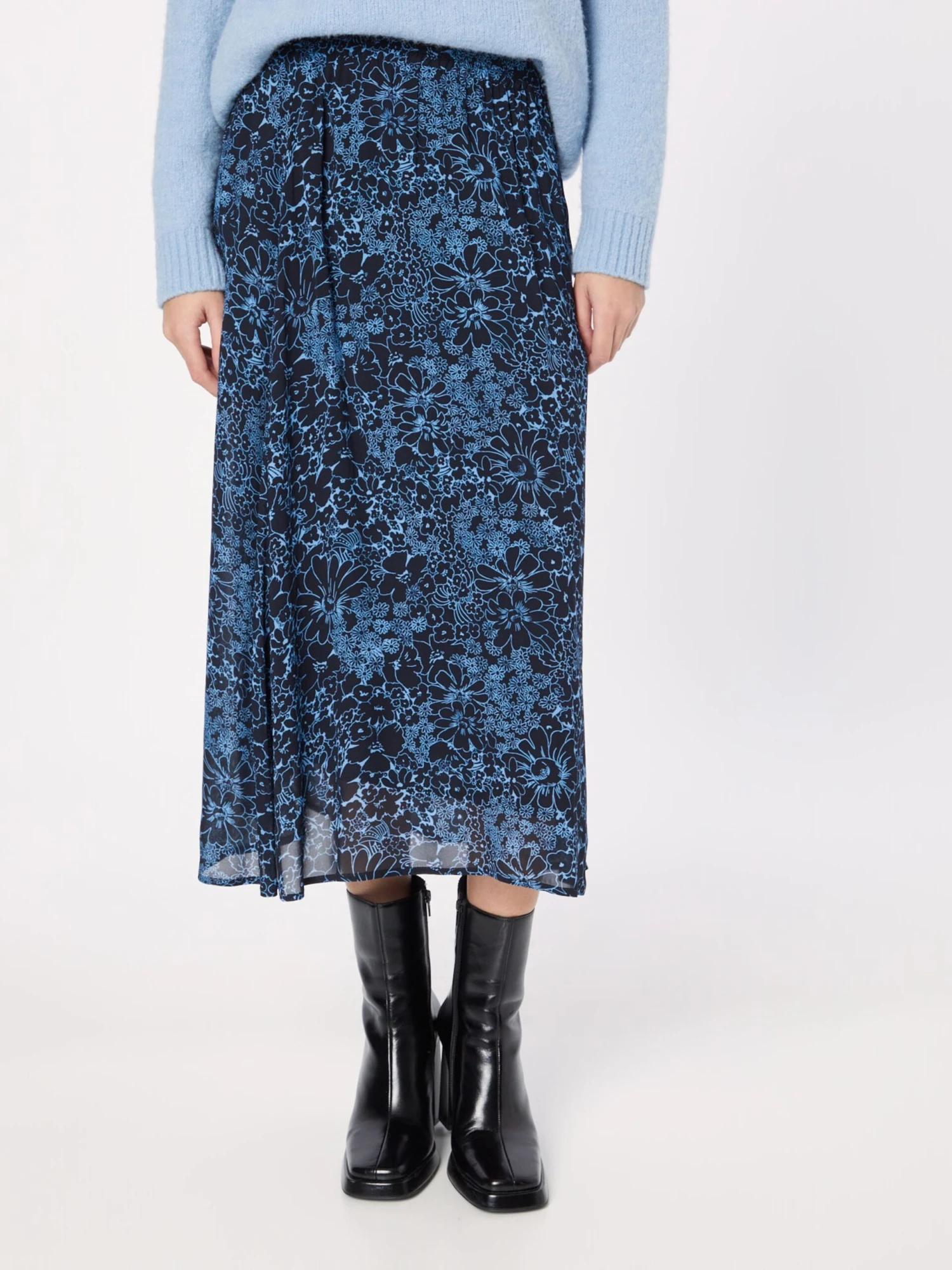 DRYKORN Midi Rokken Rok ATTRA Dames Blauw / Donkerblauw 4 DRYKORN Midi Rokken Rok ATTRA Dames Blauw / Donkerblauw - Afbeelding 2
