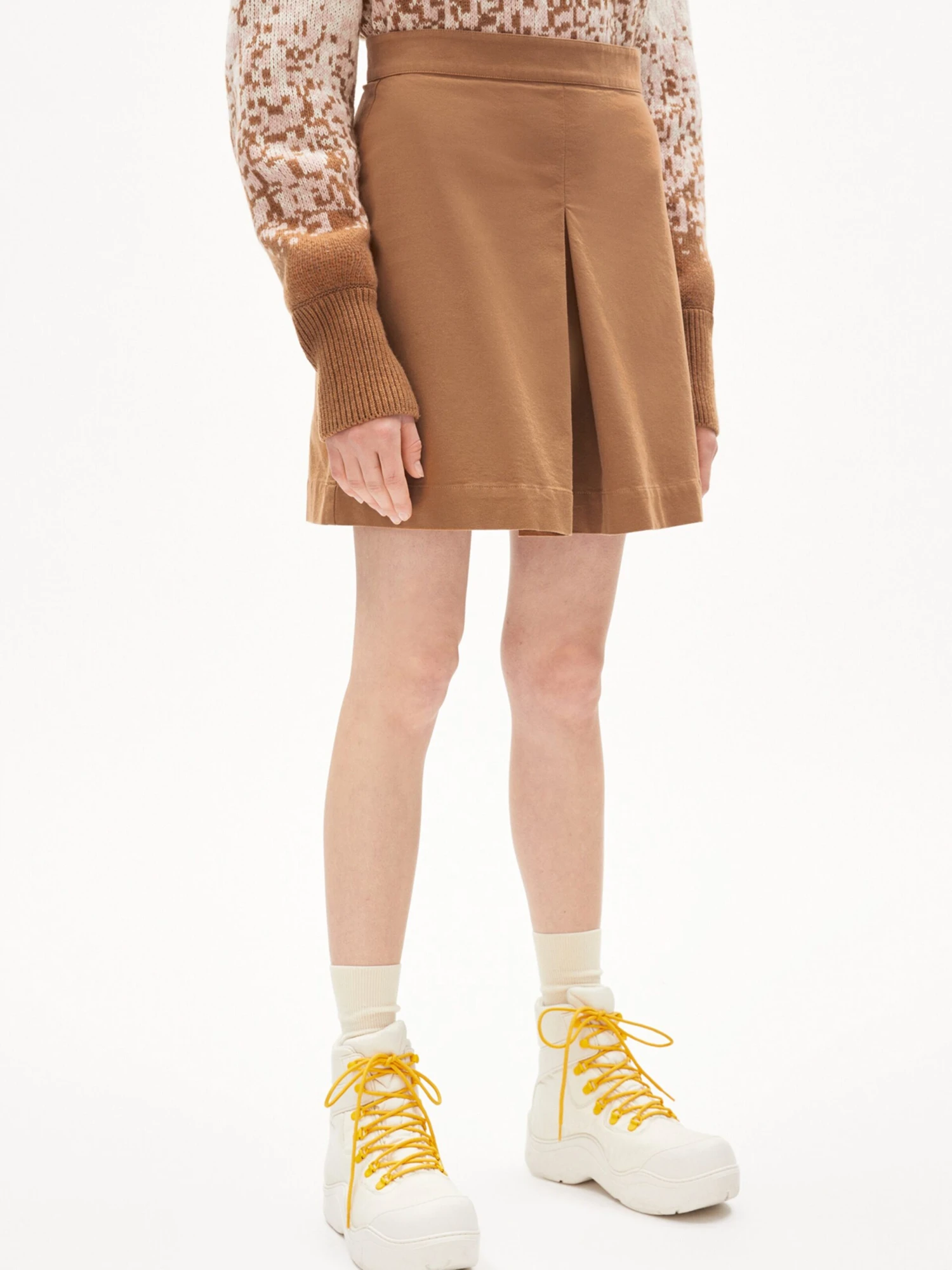 Armedangels Midi Rokken Rok DANAAE Dames Camel 4 Armedangels Midi Rokken Rok DANAAE Dames Camel - Afbeelding 2