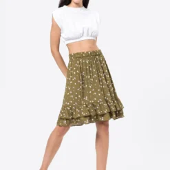 Tom Tailor Midi Rokken Rok Dames Olijfgroen / Pastelgroen -About You Winkel 0a4658252e4fbc8f0aada42595fbd779 scaled