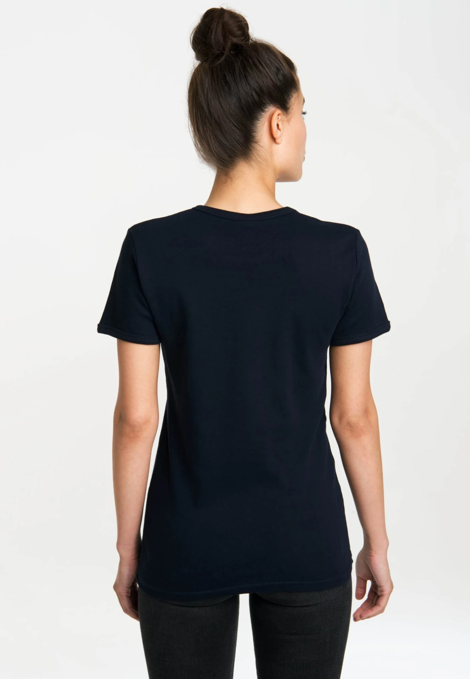 Logoshirt T-shirts Shirt R2-D2 Dames Donkerblauw 6 Logoshirt T-shirts Shirt R2-D2 Dames Donkerblauw - Afbeelding 4