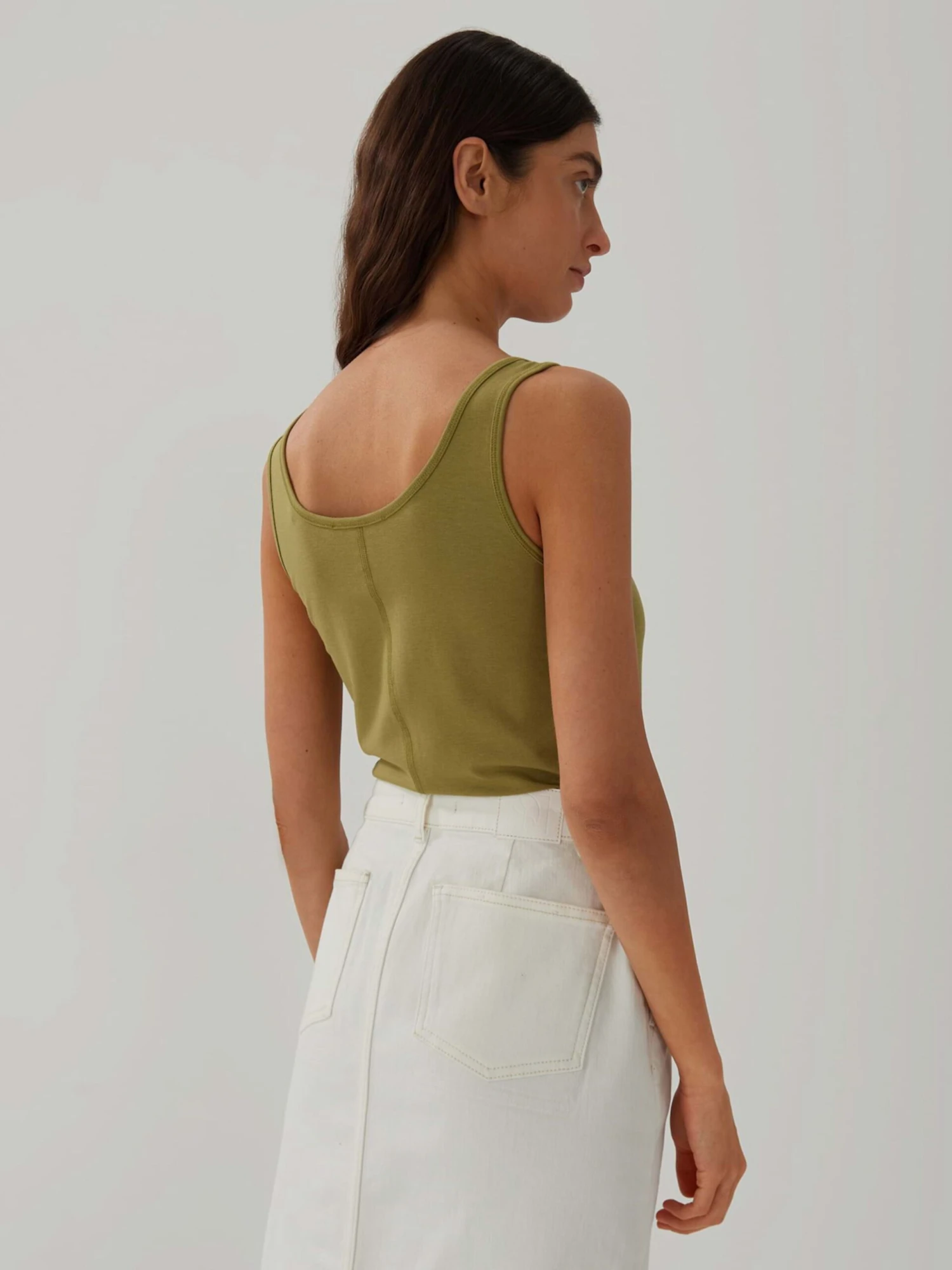 Someday Tanktops Top Käthi Dames Kaki 5 Someday Tanktops Top Käthi Dames Kaki - Afbeelding 3