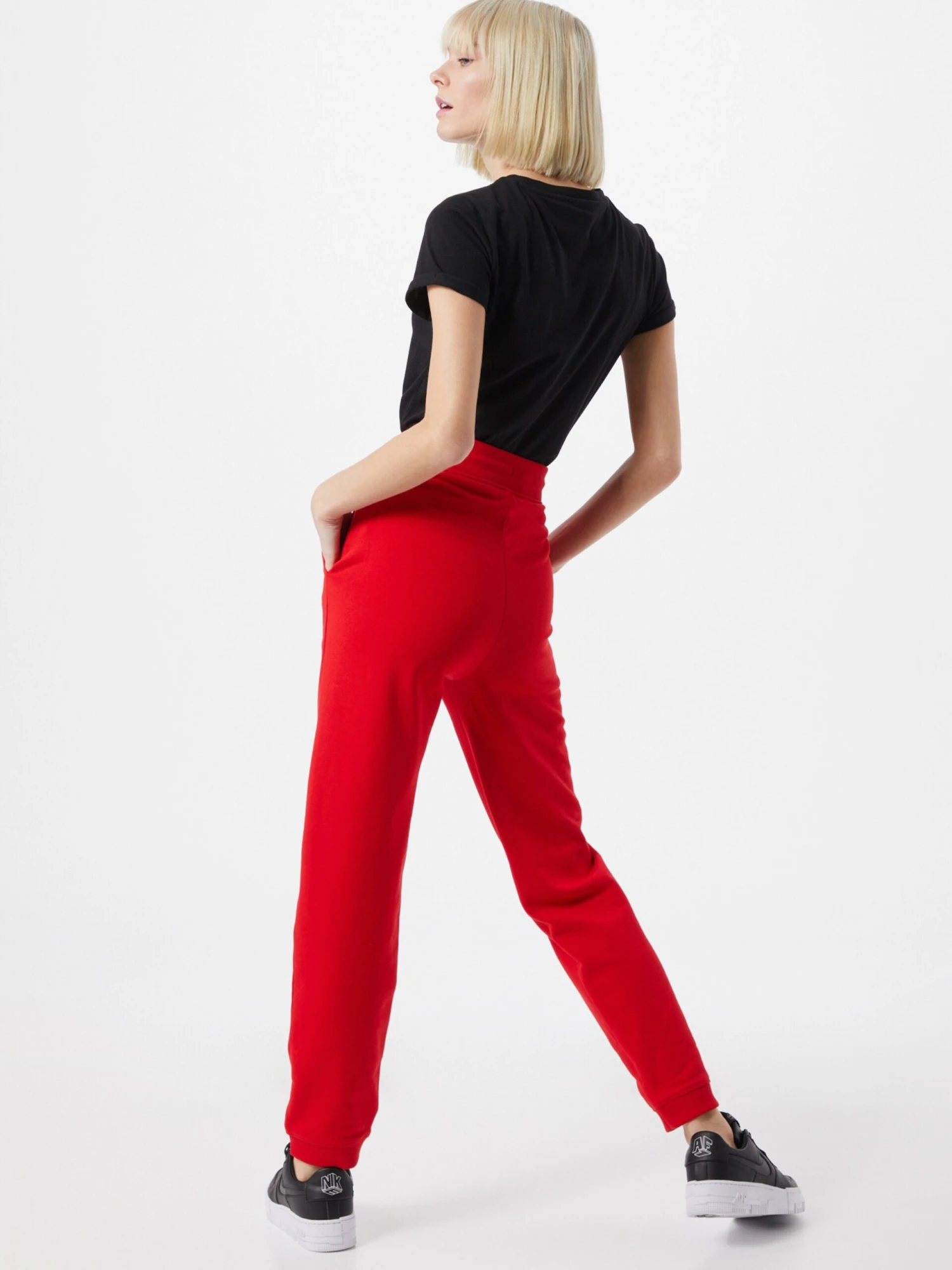 Hugo Pantalons Tapered Broek Dachibi Dames Vuurrood 6 Hugo Pantalons Tapered Broek Dachibi Dames Vuurrood - Afbeelding 4