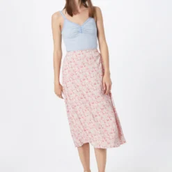 Midi Rokken Rok VELSA Dames Pink -About You Winkel 125a7fc0bb59400cb88baca60254f76a scaled