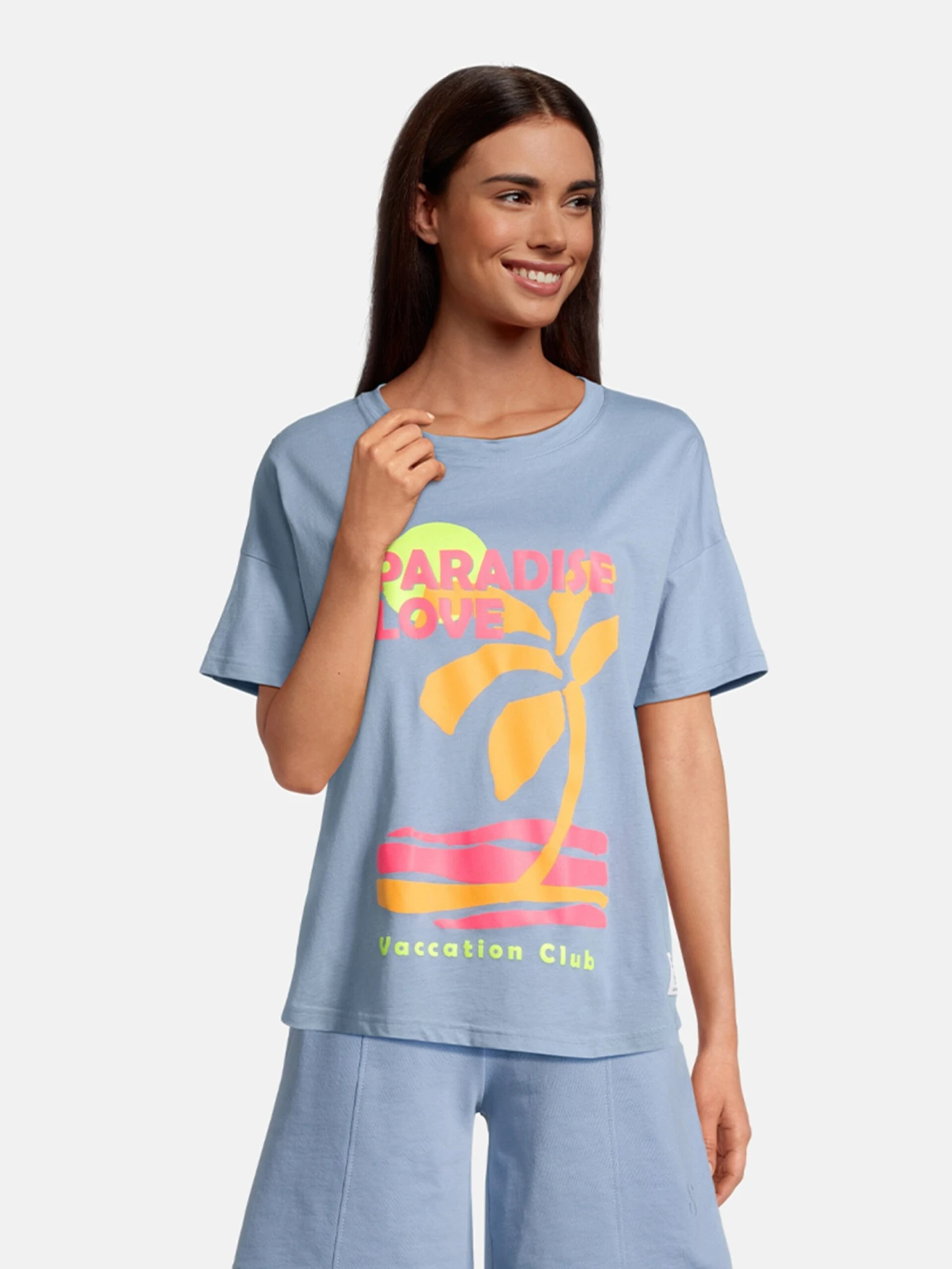 T-shirts Shirt Lampenfever Dames Lichtblauw 4 T-shirts Shirt Lampenfever Dames Lichtblauw - Afbeelding 2