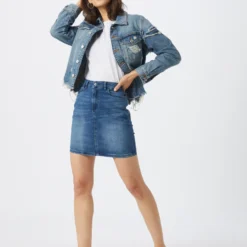 ICHI Mini Rokken Rok TWIGGY SK Dames Blauw -About You Winkel 13d7f6b74353e45425c317c38ffa9d21 scaled