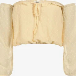 Crop Tops Top Grace Dames Geel