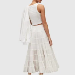 AllSaints Maxi Rokken Rok EVA Dames Wit 15 AllSaints Maxi Rokken Rok EVA Dames Wit -About You Winkel 16dce735fb3c0b45cefc0e7269a3c15f scaled