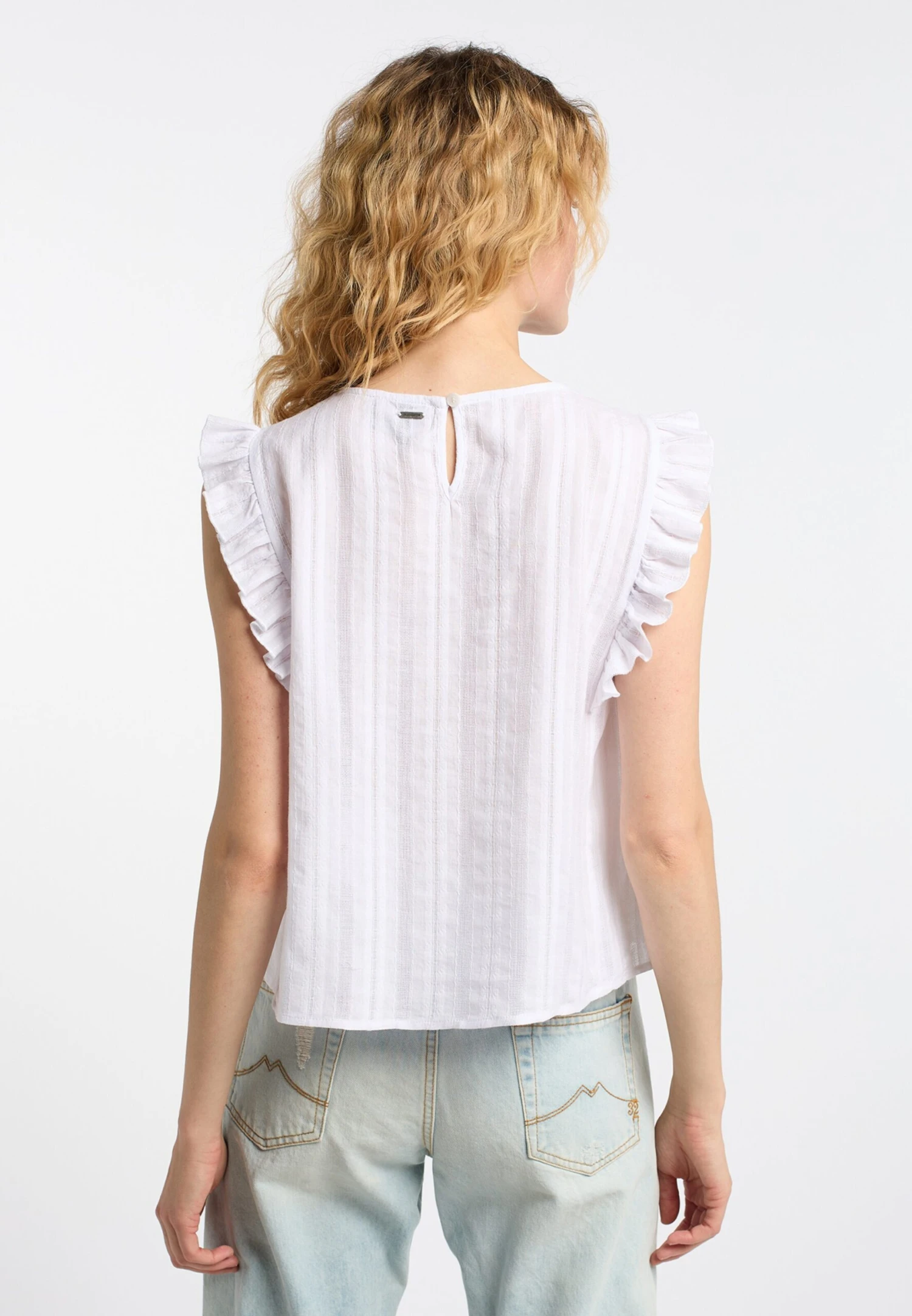 DreiMaster Vintage Blouse Tops Blouse Dames Wit / Offwhite 6 DreiMaster Vintage Blouse Tops Blouse Dames Wit / Offwhite - Afbeelding 4