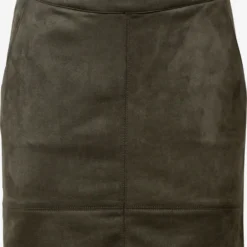 ONLY Leren Rokken Rok Julie Dames Donkergroen