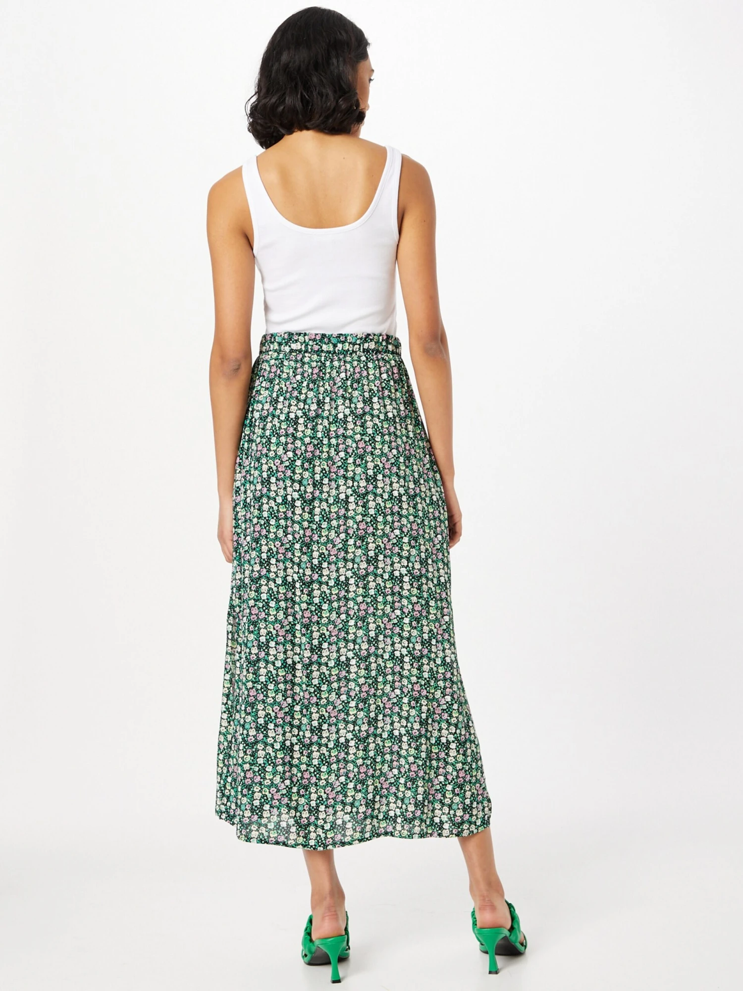 ICHI Maxi Rokken Rok MARRAKECH Dames Groen / Gemengde Kleuren 5 ICHI Maxi Rokken Rok MARRAKECH Dames Groen / Gemengde Kleuren - Afbeelding 3