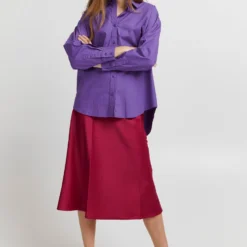 ICHI Midi Rokken Rok IXENDRA Dames Pink -About You Winkel 1eda54d8103818797e4891c918da7f46 scaled