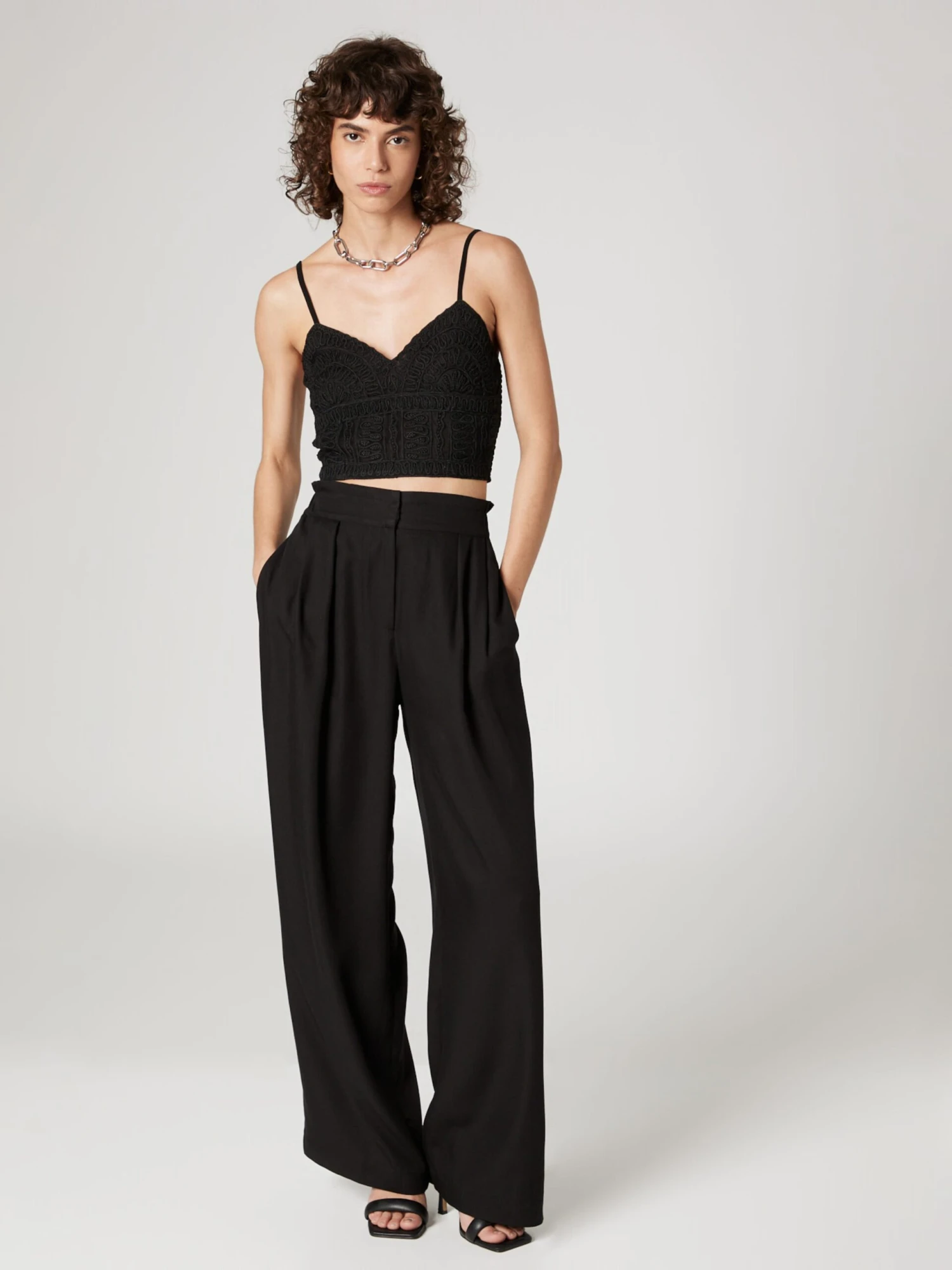 Crop Tops Top Cara Dames Zwart 9 Crop Tops Top Cara Dames Zwart - Afbeelding 7