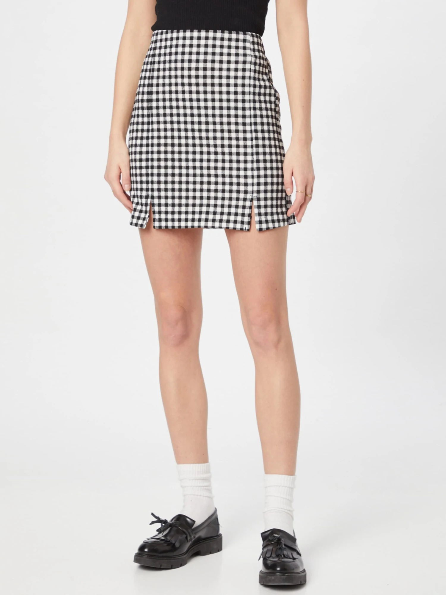 Vero Moda Mini Rokken Rok KEYLA Dames Zwart / Wit 5 Vero Moda Mini Rokken Rok KEYLA Dames Zwart / Wit - Afbeelding 3