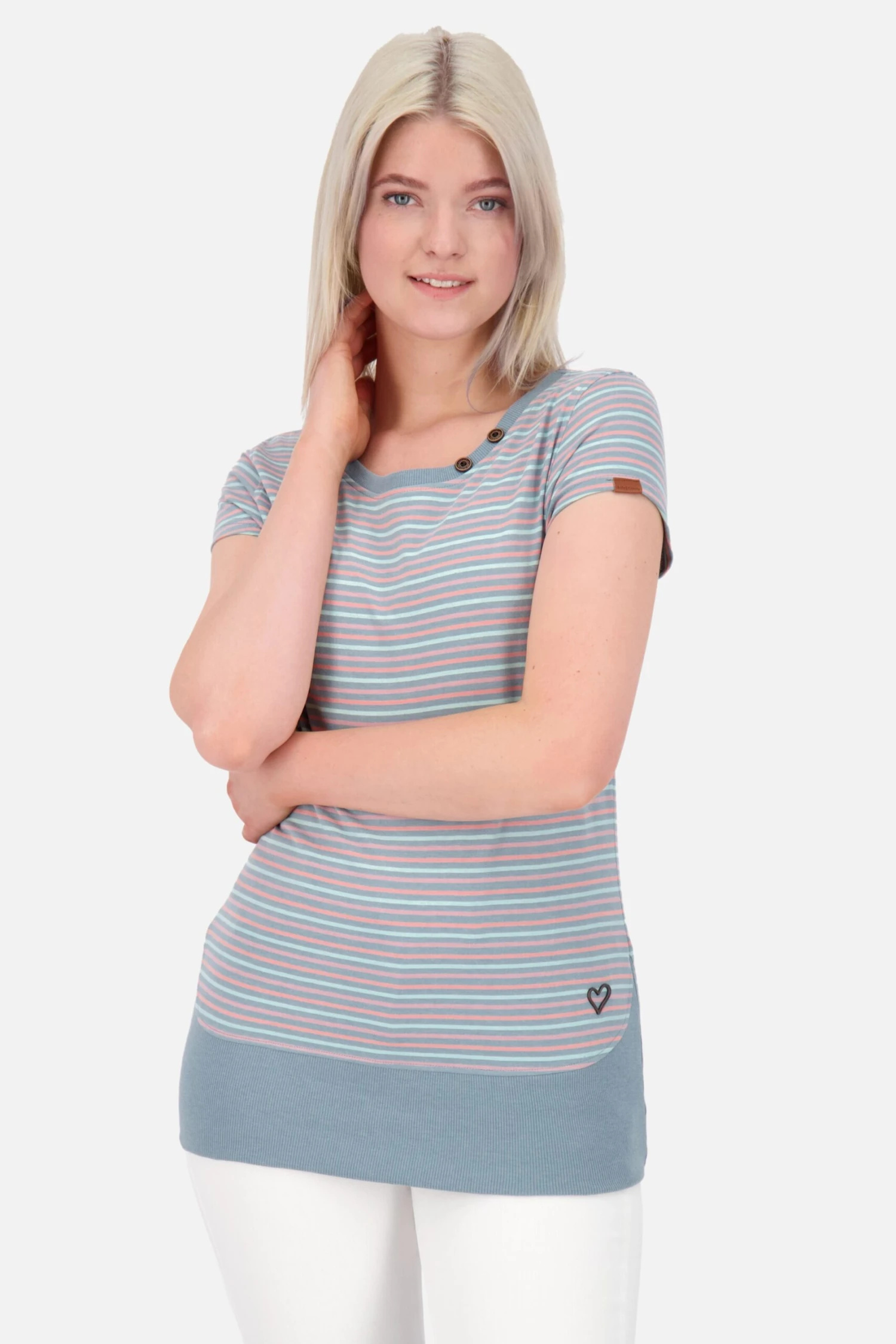 T-shirts Shirt Dames Duifblauw / Lichtblauw 4 T-shirts Shirt Dames Duifblauw / Lichtblauw - Afbeelding 2