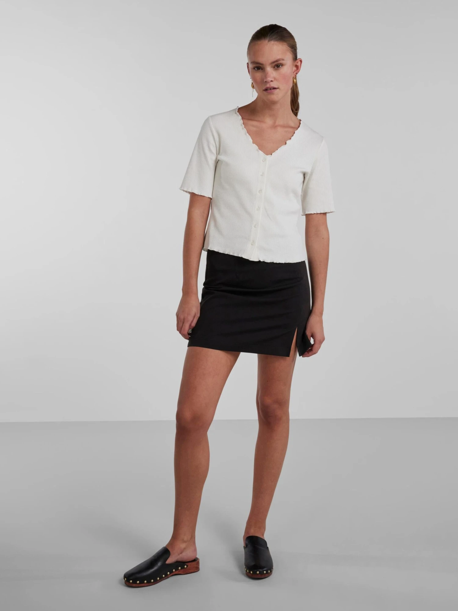 Pieces Mini Rokken Rok Thelma Dames Zwart 6 Pieces Mini Rokken Rok Thelma Dames Zwart - Afbeelding 4