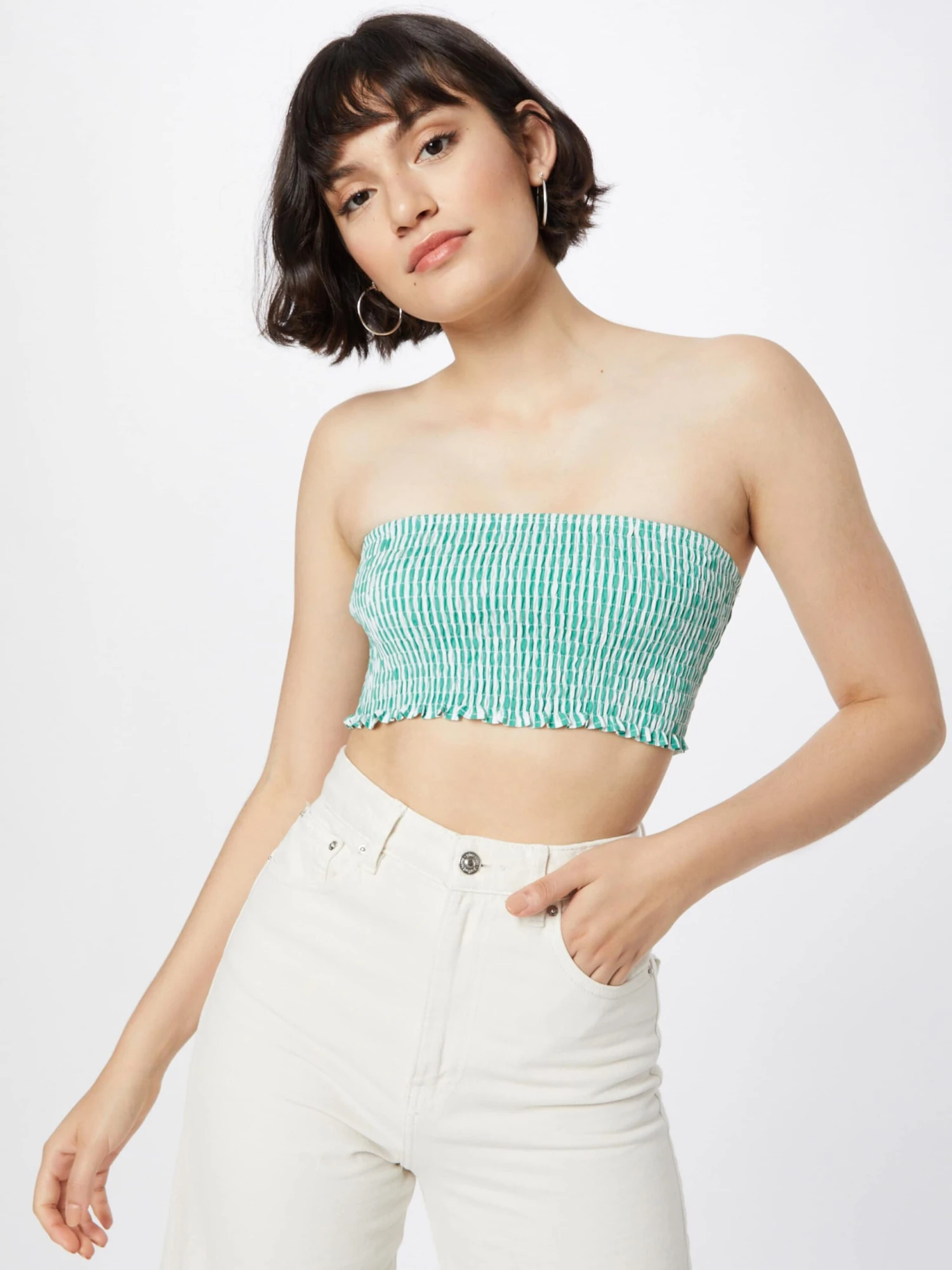 Motel Crop Tops Top KUPKEE Dames Jade Groen 5 Motel Crop Tops Top KUPKEE Dames Jade Groen - Afbeelding 3