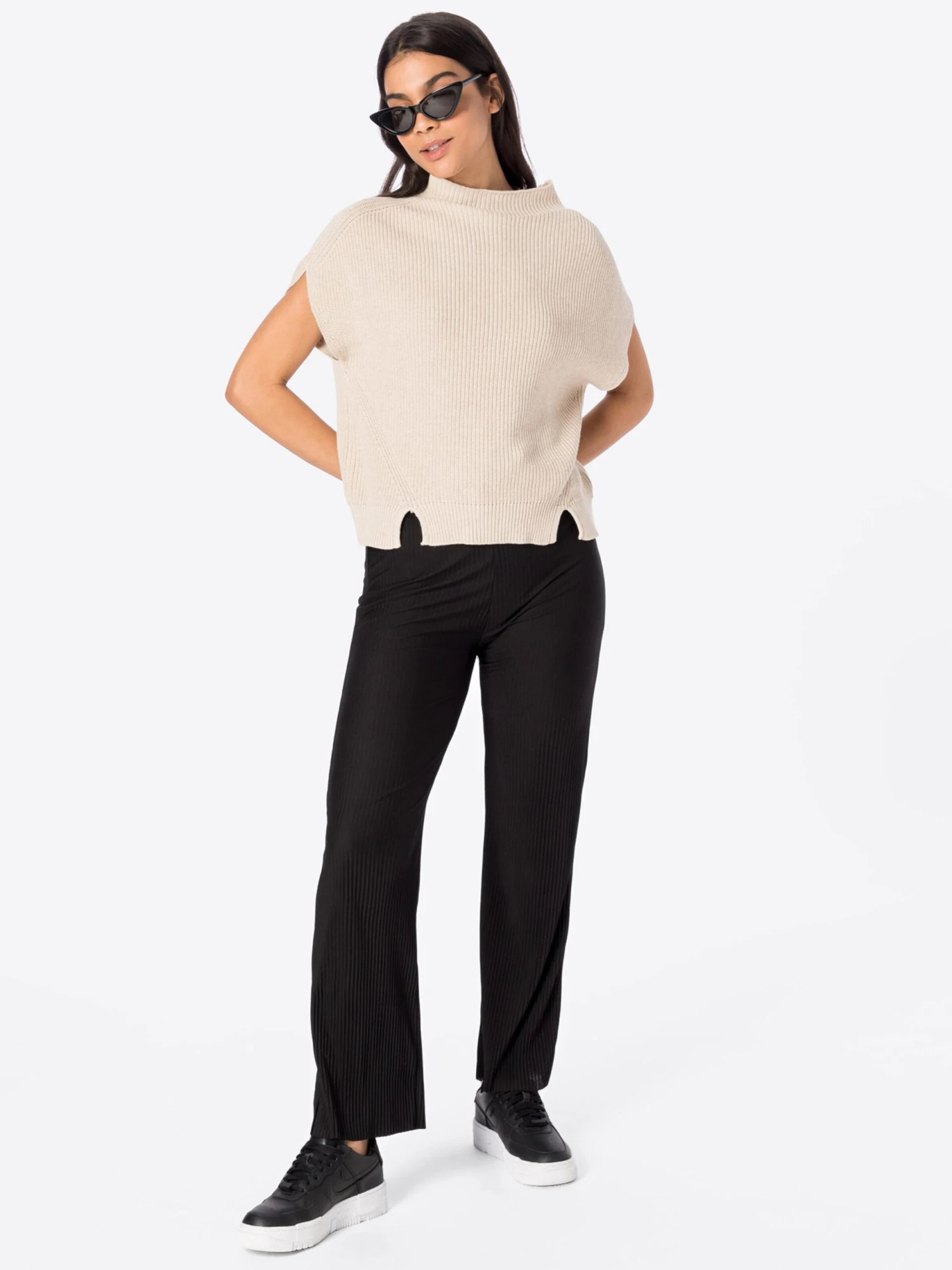 RIVER ISLAND Pantalons Wide Leg Broek Dames Zwart 7 RIVER ISLAND Pantalons Wide Leg Broek Dames Zwart - Afbeelding 5