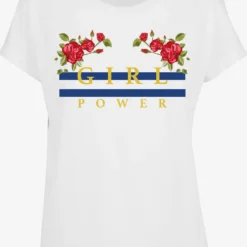 T-shirts Shirt Girl Power Dames Wit