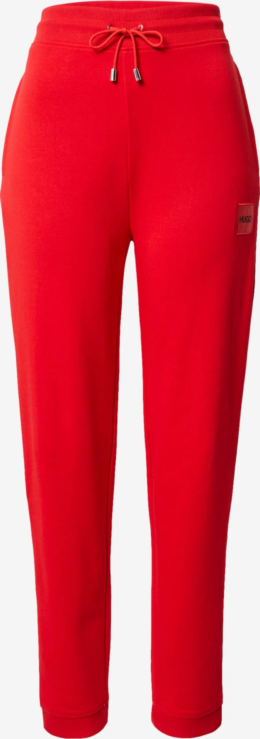 Hugo Pantalons Tapered Broek Dachibi Dames Vuurrood 3 Hugo Pantalons Tapered Broek Dachibi Dames Vuurrood