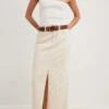 NA-KD Maxi Rokken Rok Dames Offwhite -About You Winkel 2e627895a95fcbe26f738870f7617366