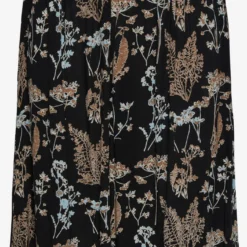 Pieces Midi Rokken Rok JUBILEE Dames Zwart