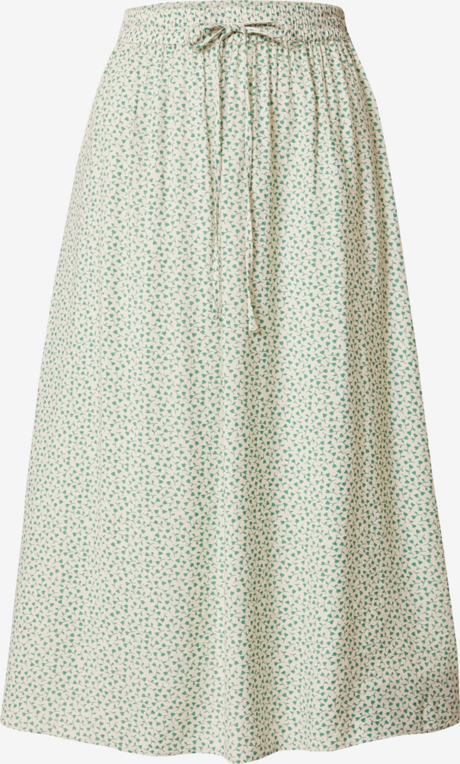 Minimum Midi Rokken Rok Frejas Dames Crème / Smaragd 3 Minimum Midi Rokken Rok Frejas Dames Crème / Smaragd