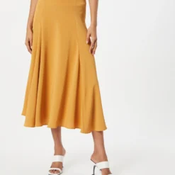 Vanessa Bruno Midi Rokken Rok Dames Goudgeel -About You Winkel 341c7065a835e3d3637f07041e10c8a1 scaled
