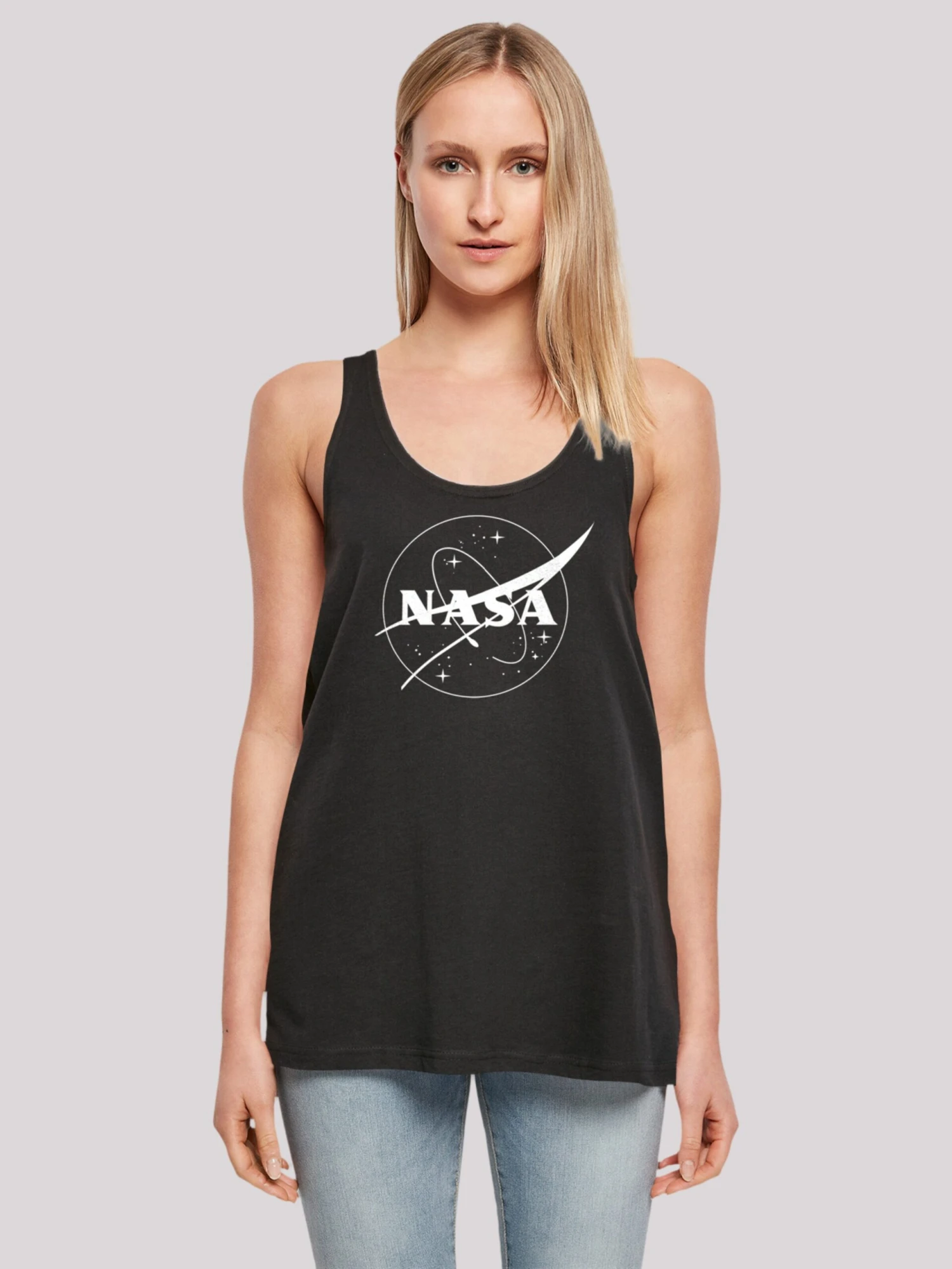 F4NT4STIC Tanktops Top NASA Classic Dames Zwart 5 F4NT4STIC Tanktops Top NASA Classic Dames Zwart - Afbeelding 3