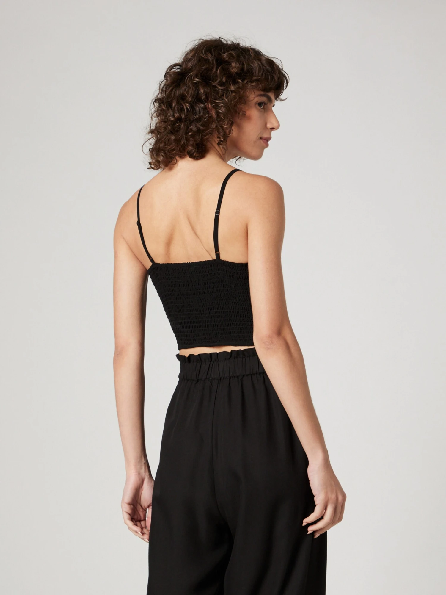 Crop Tops Top Cara Dames Zwart 8 Crop Tops Top Cara Dames Zwart - Afbeelding 6