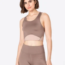 Crop Tops Top Dames Crème / Donkerbeige -About You Winkel 3616399a398aa18a56e809bffe35601f scaled