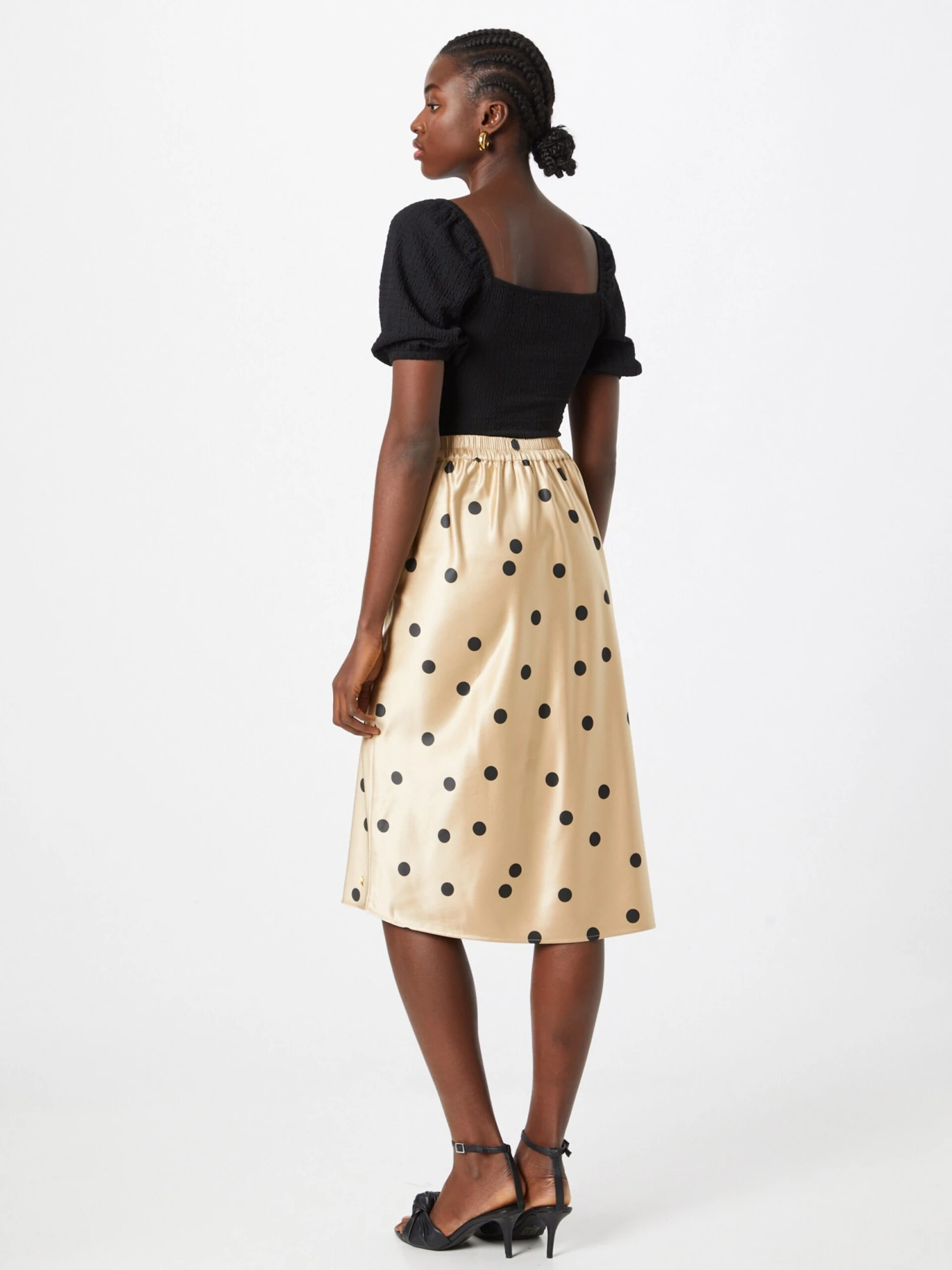 Coster Copenhagen Midi Rokken Rok Dames Goudgeel 6 Coster Copenhagen Midi Rokken Rok Dames Goudgeel - Afbeelding 4