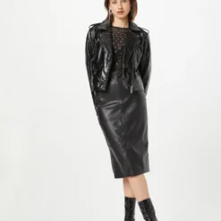 WAREHOUSE Midi Rokken Rok Dames Zwart -About You Winkel 398ec7d943cb0625e763e61d972b56df scaled