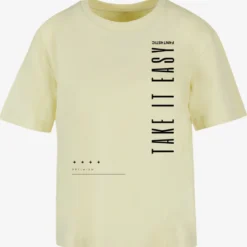 F4NT4STIC T-shirts Shirt Take It Easy Dames Geel