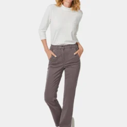 GOLDNER Pantalons Regular Broek Dames Bruin -About You Winkel 3d21a457986c88b414642a0e88f0258f scaled