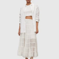 AllSaints Maxi Rokken Rok EVA Dames Wit 17 AllSaints Maxi Rokken Rok EVA Dames Wit -About You Winkel 40cc485050261ab57b237c7988862c95 scaled