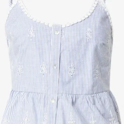 Hailys Crop Tops Top Amy Dames Lichtblauw