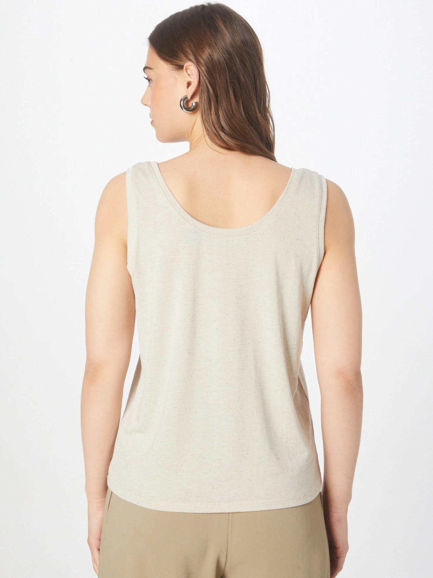 Vero Moda Tanktops Top JUNE Dames Zwart / Wolwit 6 Vero Moda Tanktops Top JUNE Dames Zwart / Wolwit - Afbeelding 4