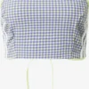 Adidas Originals Crop Tops Top Gingham Dames Limoen / Lila