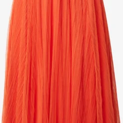 ONLY Maxi Rokken Rok LAVINA Dames Oranjerood