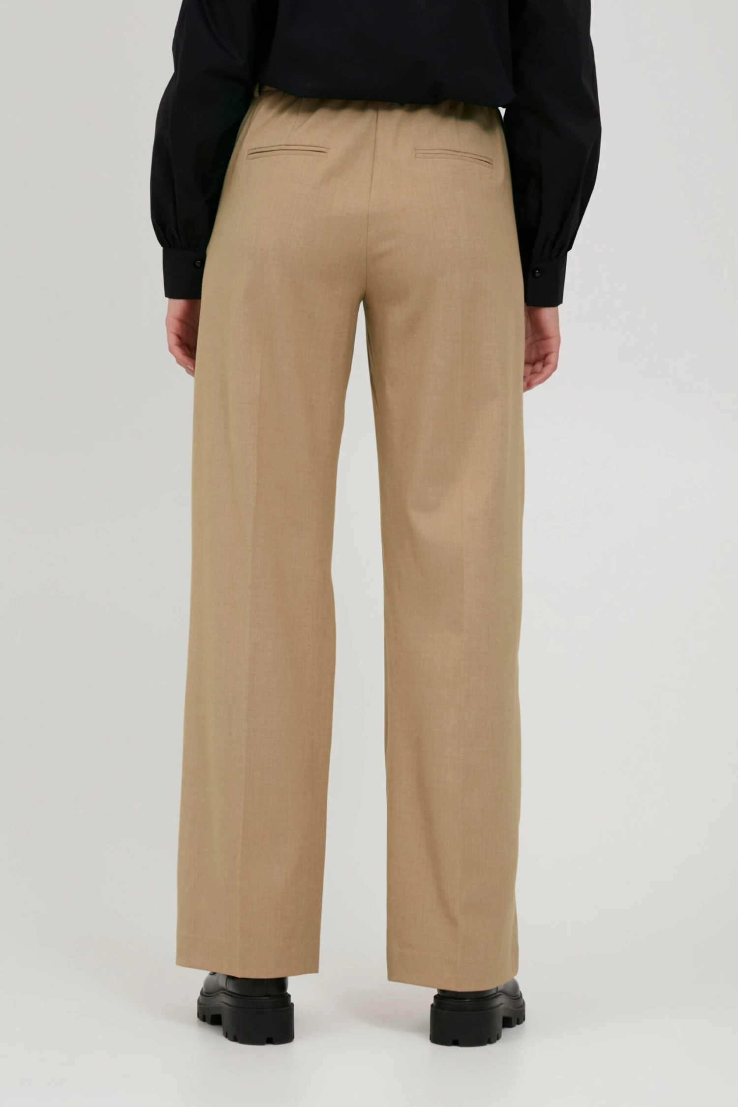 B.young Pantalons Loosefit Broek BYDANTA Dames Beige 6 B.young Pantalons Loosefit Broek BYDANTA Dames Beige - Afbeelding 4