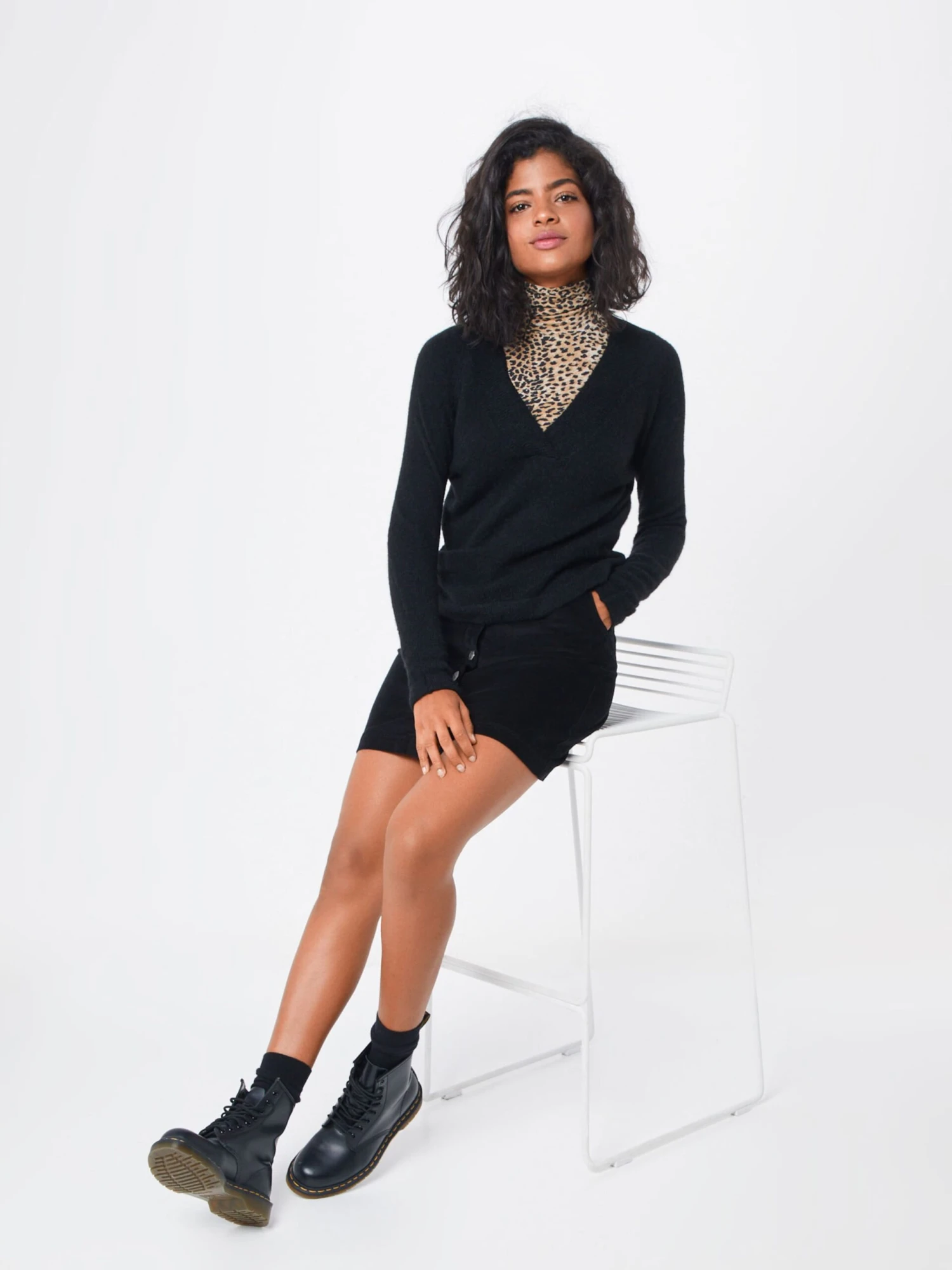 BRAX Mini Rokken Rok Kim Dames Zwart 7 BRAX Mini Rokken Rok Kim Dames Zwart - Afbeelding 5