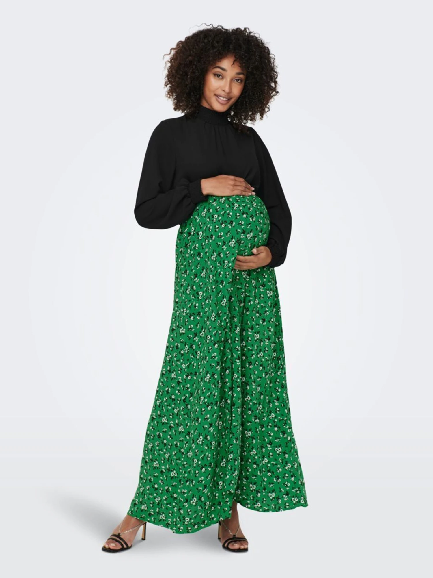 ONLY MATERNITY Maxi Rokken Rok SERENA Dames Grasgroen 8 ONLY MATERNITY Maxi Rokken Rok SERENA Dames Grasgroen - Afbeelding 6