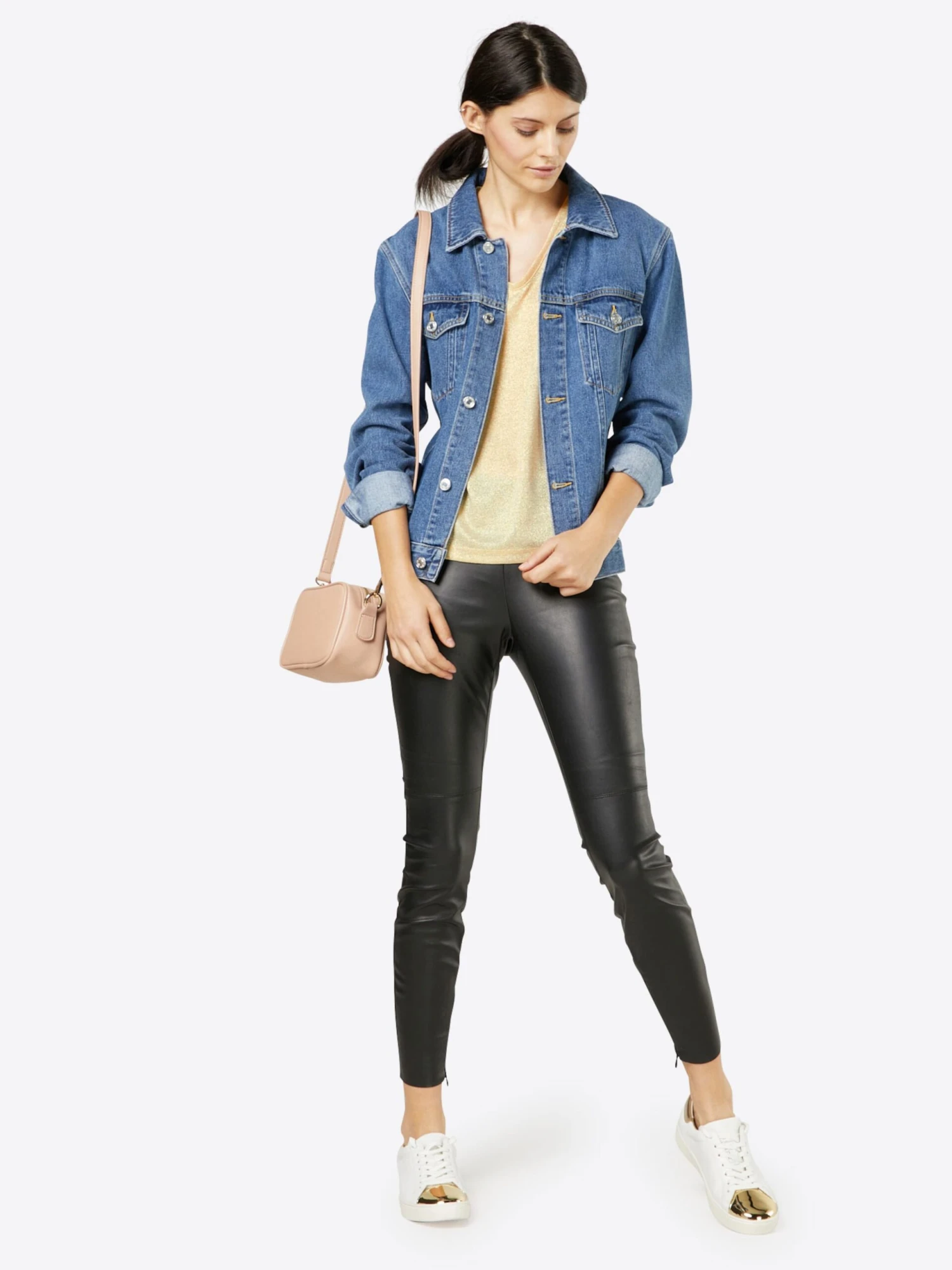 ONLY T-shirts Shirt Onlsilvery Dames Goud 8 ONLY T-shirts Shirt Onlsilvery Dames Goud - Afbeelding 6