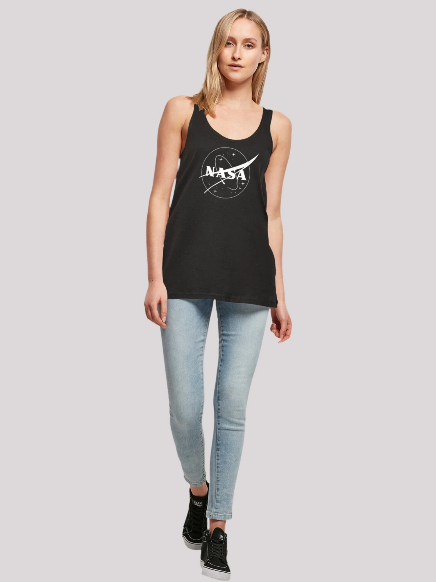 F4NT4STIC Tanktops Top NASA Classic Dames Zwart 6 F4NT4STIC Tanktops Top NASA Classic Dames Zwart - Afbeelding 4